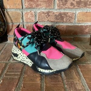 Steve Madden Cliff Multi Color Multi Pattern Sneakers